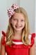 King Harvest Apple Print Grosgrain Hair Bow