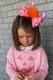 Pumpkin Marabou Feather Hair Clip