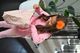 Pumpkin Marabou Feather Hair Clip
