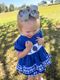 Medium Metallic Lurex with Grosgrain Underlay Hair Bow