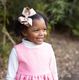 Mini Crepe Satin with Grosgrain Underlay Hair Bow