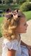 Medium Shimmer Fabric with Grosgrain Underlay Hair Bow