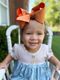 King Shimmer Fabric with Grosgrain Underlay Hair Bow