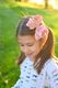 Medium Ruffle Edge Satin with Grosgrain Underlay Hair Bow