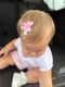 Bow Embroidered Iridescent Glitter on Felt Hair Clip