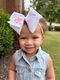 King Bow Embroidered Grosgrain Hair Bow with Moonstitch Edge
