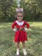 King Stripe Print Sequin Hair Bow