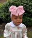 Ribbed Knit Loop Bow on Wide Matching Band