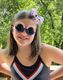 Medium Patriotic Print Grosgrain Hair Bow