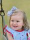 Medium Patriotic Print Grosgrain Hair Bow