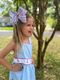 King Patriotic Print Grosgrain Hair Bow