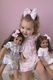Medium Birthday Girl Print Grosgrain Hair Bow