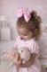 Medium Lil Sis Print Grosgrain Hair Bow
