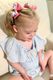 Extra Small Back to School Colorblock ABCs Print Hair Bow
