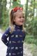 Mini Linen Scalloped Edge Hair Bow
