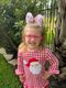 King Santa Print Christmas Hair Bow