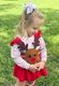 Medium Moonstitch Reindeer Embroidered Hair Bow
