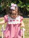 Medium Moonstitch Santa Embroidered Hair Bow