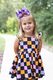 King Purple Halloween Print Hair Bow