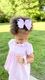 Medium Girly Bow Print Grosgrain Hair Bow