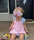 Medium Princess Print Grosgrain Hair Bow