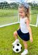 Medium Grosgrain Soccer Ball Print Hair Bow