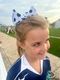King Grosgrain Soccer Ball Print Hair Bow