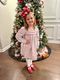 Large Santa Ribbon Art Clip