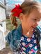 Medium Grosgrain Hair Bow with Scalloped Edge 

