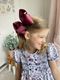 King Grosgrain Hair Bow Scalloped Edge