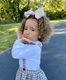 King Grosgrain Hair Bow Scalloped Edge
