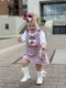 Medium Alabama Crimson Tide Two-Tone Embroidered Hair Bow