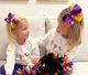 Medium Two-tone Collegiate Embroidered Grosgrain Hair Bow
