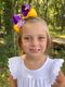 Medium Two-tone Collegiate Embroidered Grosgrain Hair Bow
