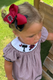 Medium Two-tone Collegiate Embroidered Grosgrain Hair Bow