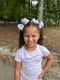 Medium Signature Collegiate Logo Print Grosgrain Hair Bow