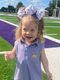 Medium Signature Collegiate Logo Print Grosgrain Hair Bow