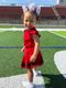 Medium Texas Tech Logo Print Hair Bow