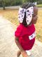 Medium Signature Collegiate Logo Print Fabric Bowtie With Knot and Tails