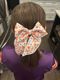Medium Signature Collegiate Logo Print Fabric Bowtie With Knot and Tails