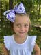 King Signature Collegiate Logo Print Grosgrain Hair Bow