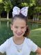 King Signature Collegiate Logo Print Grosgrain Hair Bow