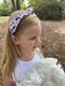 Signature Collegiate Logo Print Soft Ripple-Textured Knot Wrap Headband