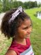 Signature Collegiate Logo Print Soft Ripple-Textured Knot Wrap Headband