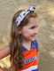 Signature Collegiate Logo Print Soft Ripple-Textured Knot Wrap Headband