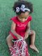 Mini Signature Collegiate Logo Print Grosgrain Hair Bow on Elastic Baby Band