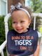 Mini Signature Collegiate Logo Print Grosgrain Hair Bow on Elastic Baby Band