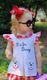 Medium Grosgrain Hair Bow with Moonstitch Edge and Embroidered Collegiate Logo