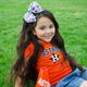 King Texas Rangers Logo Print Grosgrain Hair Bow
