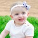 Mini Baltimore Orioles Logo Print Bow Baby Band